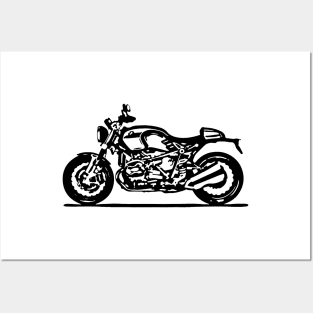 R Nine T Cafe Racer Sketch Art Posters and Art